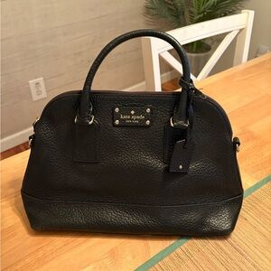 Kate Spade Black Pebbled Satchel